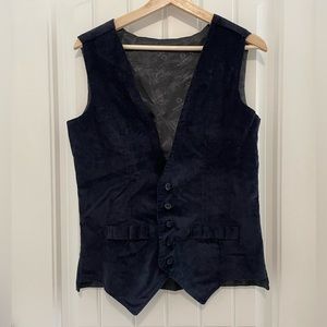 Dark Navy Corduroy Vest